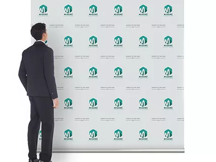 2000mm x 2000mm Roller Banner example
